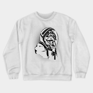 Chicken Spaceman, Retro Style Crewneck Sweatshirt